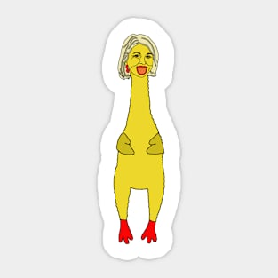 Rubber Chicken Martha Sticker